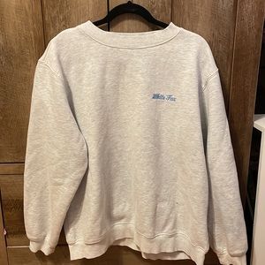 White fox oversized crewneck